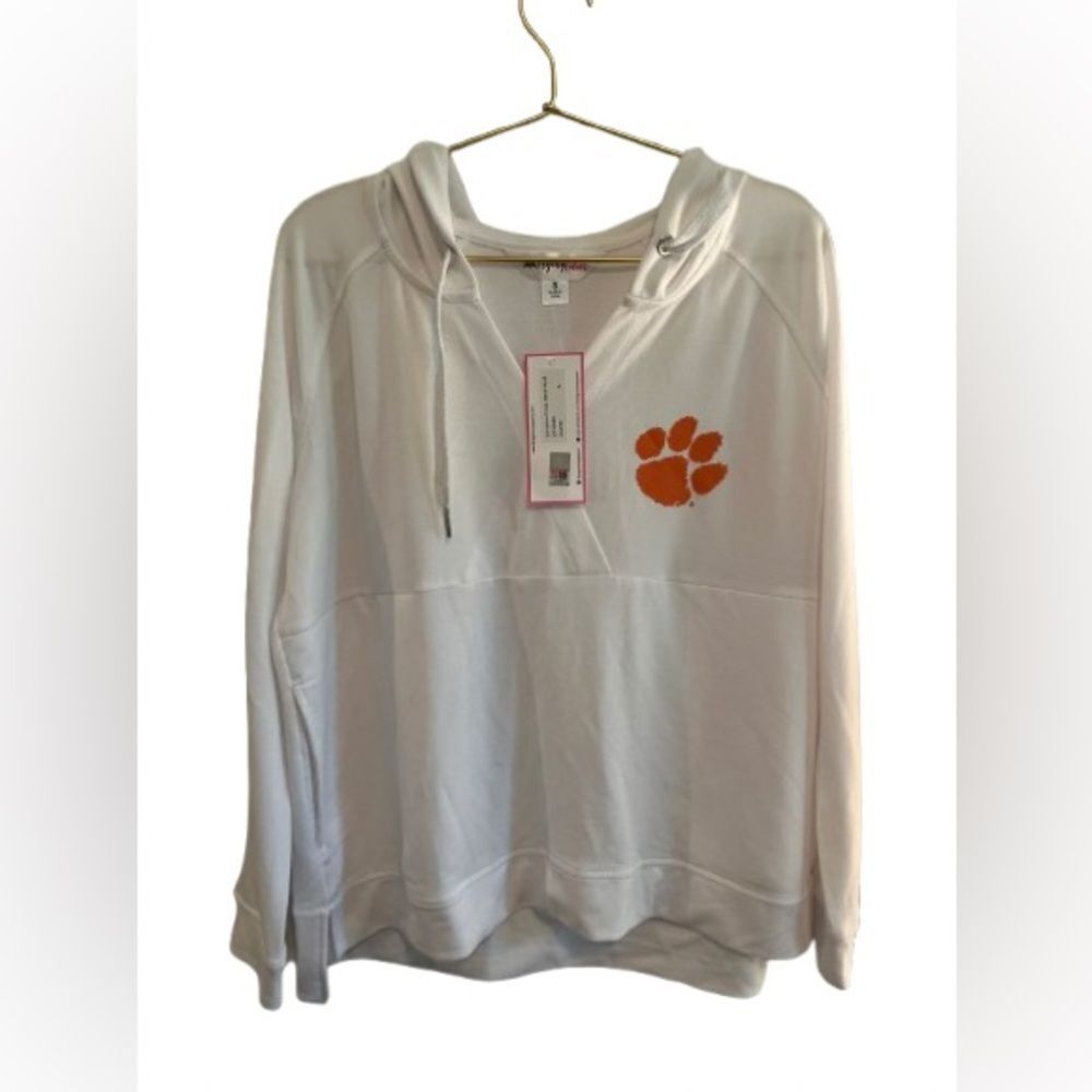 Clemson Hoodie with Paw Print NWT!